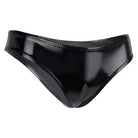 Women Sexy Open Crotch PVC Leather Shorts For Sex Below Crotchless